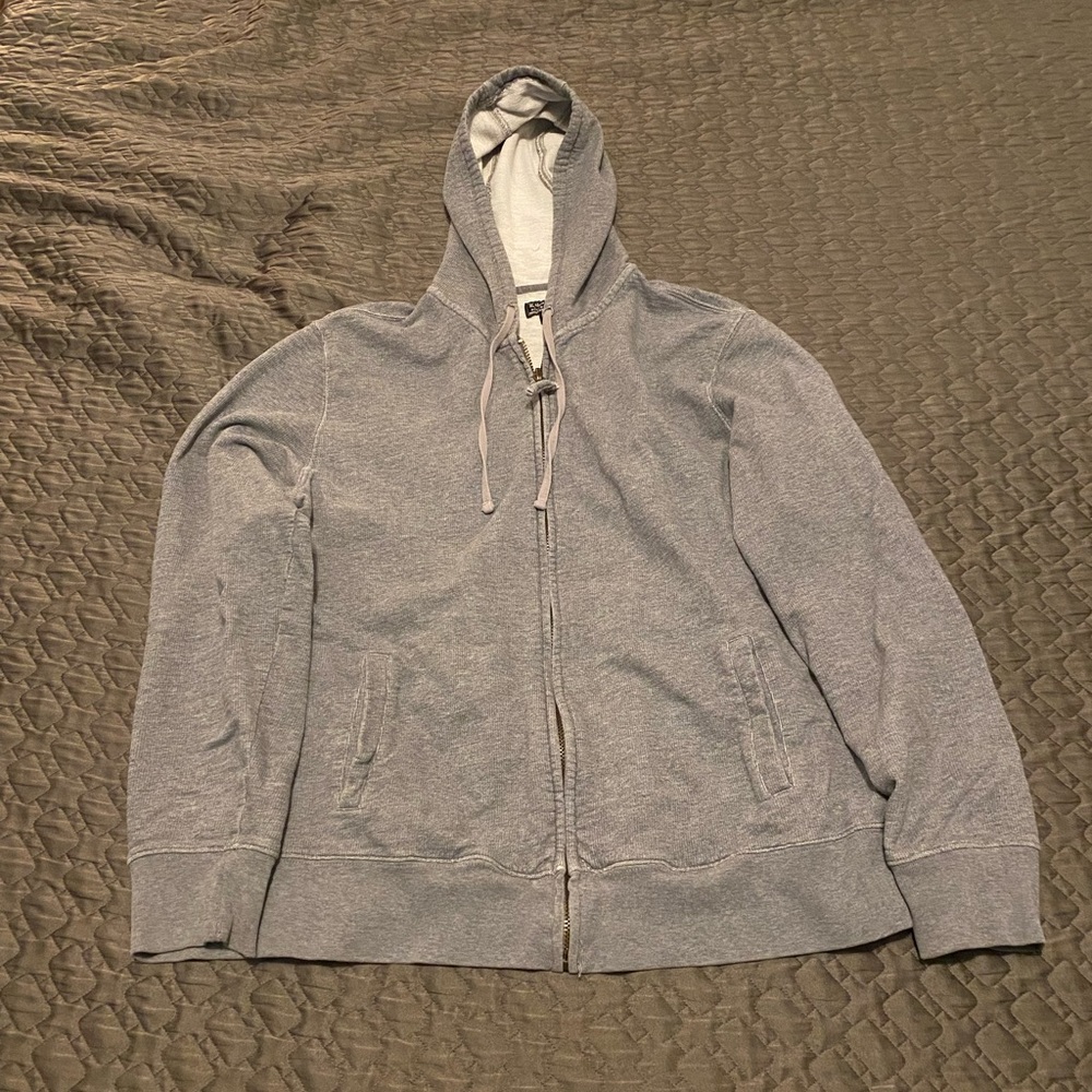 Vintage styled grey hoodie